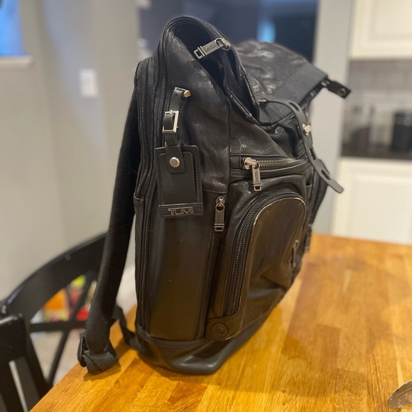 All leather Tumi London Roll top bag. Used half a dozen times. In great shape. - Picture 3 of 9